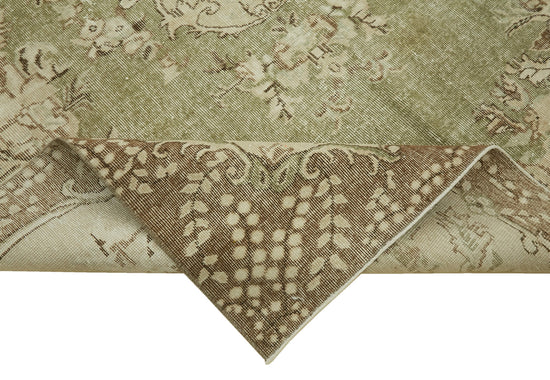 6x10 Beige Turkish Vintage Area Rug - 46090