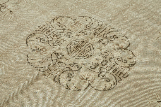 6x10 Beige Turkish Vintage Area Rug - 46092