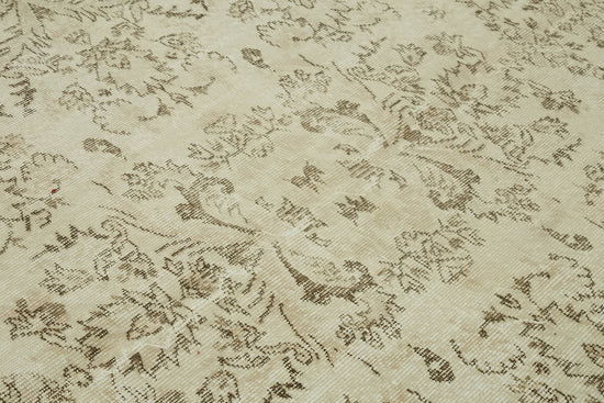 6x10 Beige Turkish Vintage Area Rug - 46094