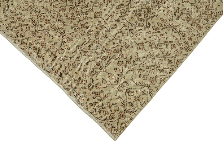 7x10 Beige Turkish Vintage Area Rug - 46100