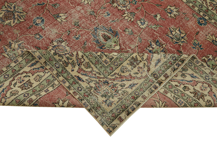 6x10 Beige Turkish Vintage Area Rug - 46114