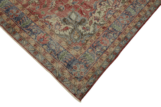 6x10 Beige Turkish Vintage Area Rug - 46121