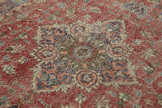 6x10 Beige Turkish Vintage Area Rug - 46121