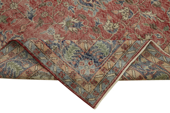 6x10 Beige Turkish Vintage Area Rug - 46121