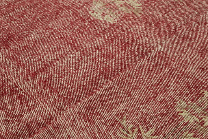 7x10 Beige Turkish Vintage Area Rug - 46128