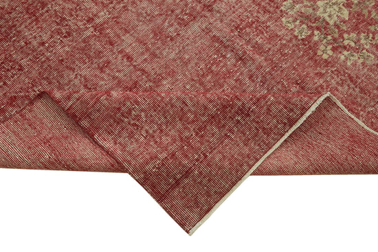 7x10 Beige Turkish Vintage Area Rug - 46128