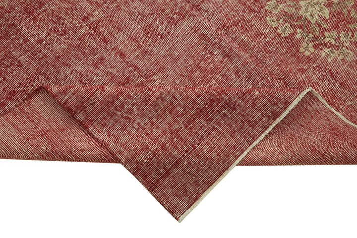 7x10 Beige Turkish Vintage Area Rug - 46128