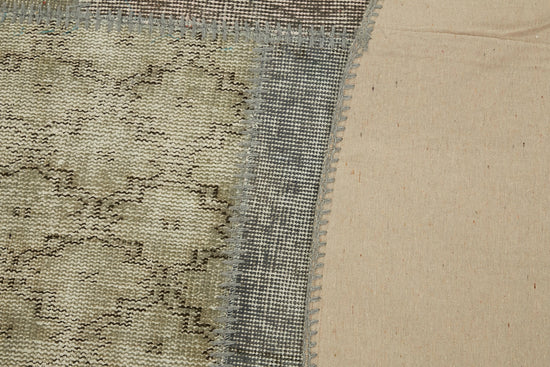 8x8 Grey Round Patchwork Rug - 46135