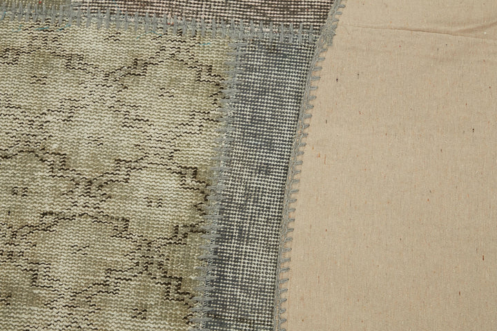 8x8 Grey Round Patchwork Rug - 46135