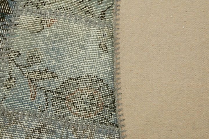 8x8 Blue Round Patchwork Rug - 46137