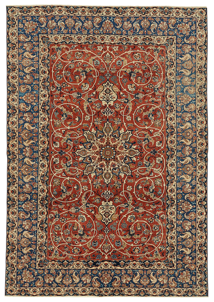 8x11 Beige Vintage Large Area Rug - 46139