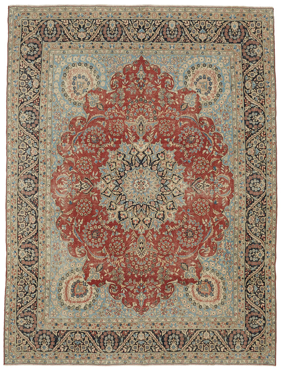 10x13 Beige Vintage Large Area Rug - 46140