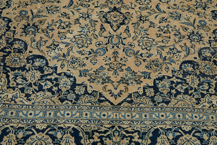 8x11 Beige Vintage Large Area Rug - 46145