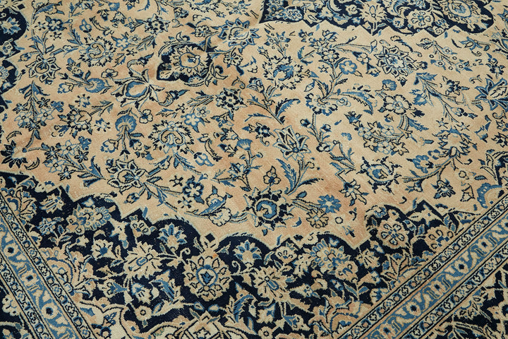 8x11 Beige Vintage Large Area Rug - 46145