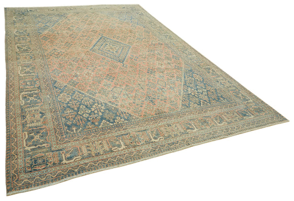 9x12 Beige Vintage Large Area Rug - 46147