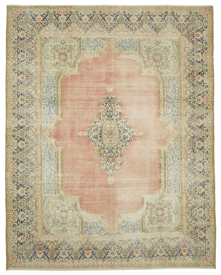 10x13 Beige Vintage Large Area Rug - 46151