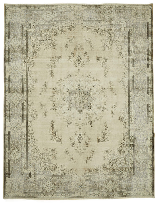 10x13 Beige Vintage Large Area Rug - 46159