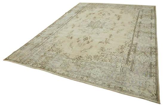 10x13 Beige Vintage Large Area Rug - 46159