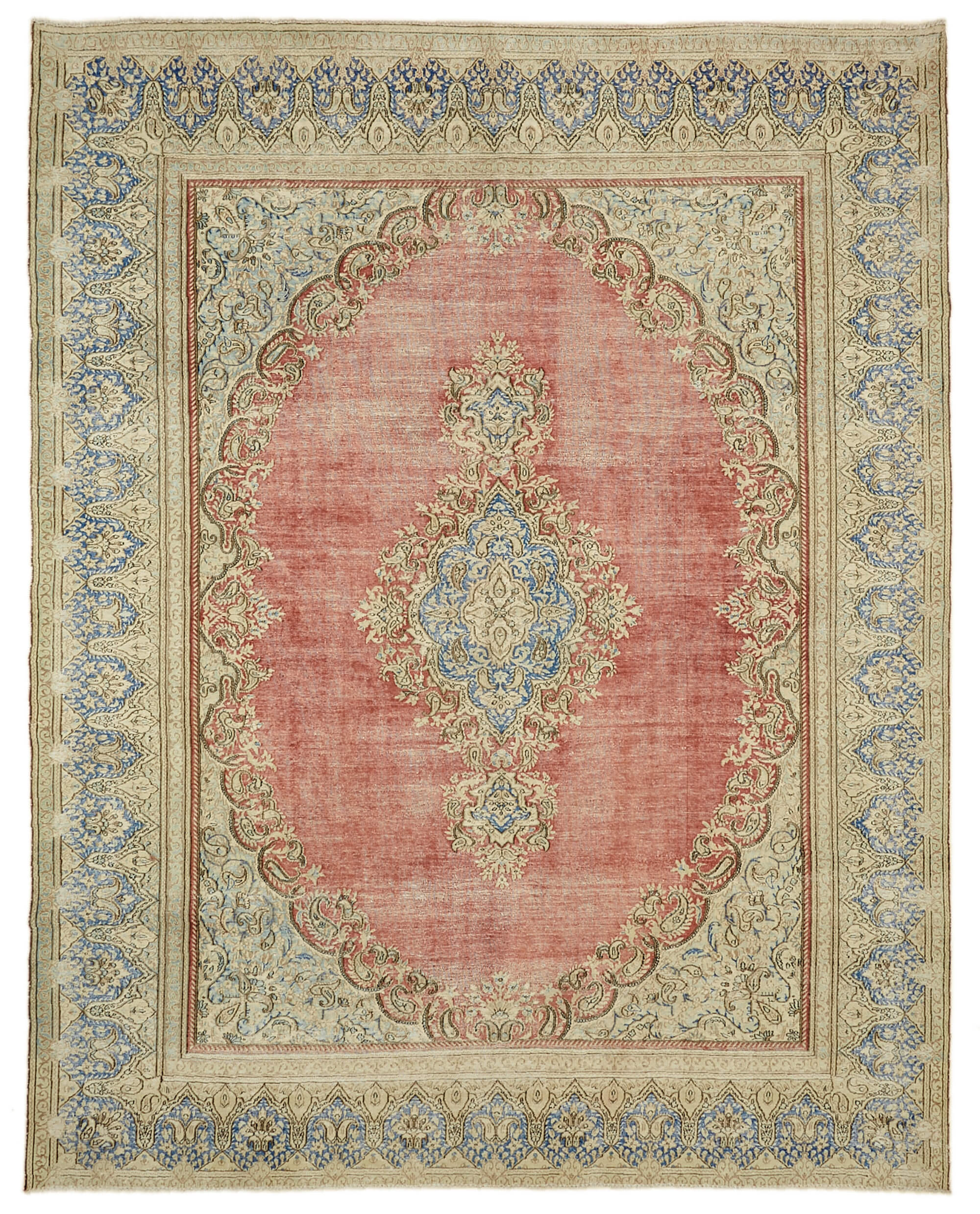 9x12 Beige Vintage Large Area Rug - 46163