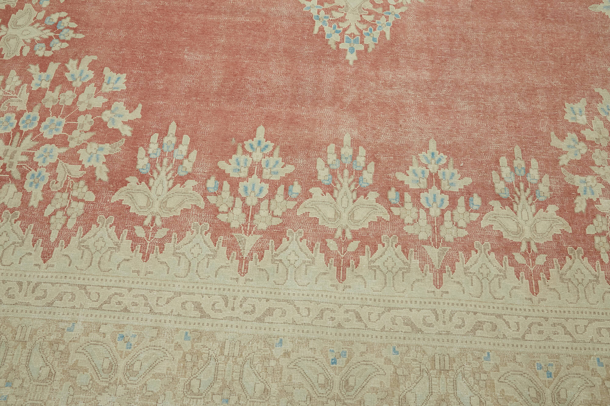 10x13 Beige Vintage Large Area Rug - 46165