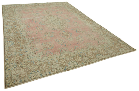 10x13 Beige Vintage Large Area Rug - 46167