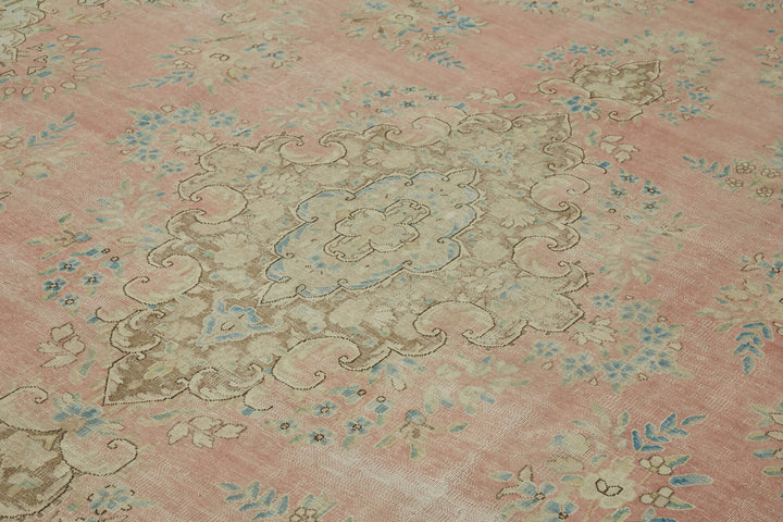 10x13 Beige Vintage Large Area Rug - 46167