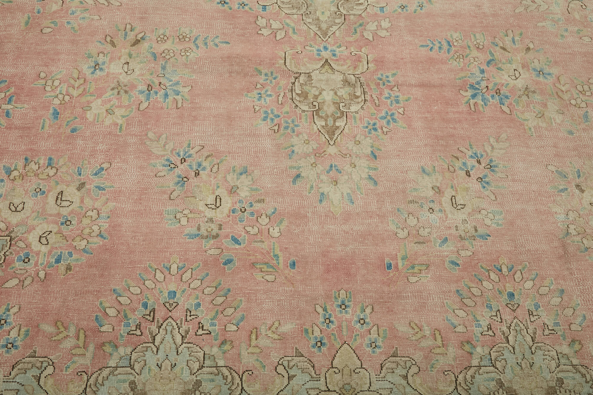 10x13 Beige Vintage Large Area Rug - 46167