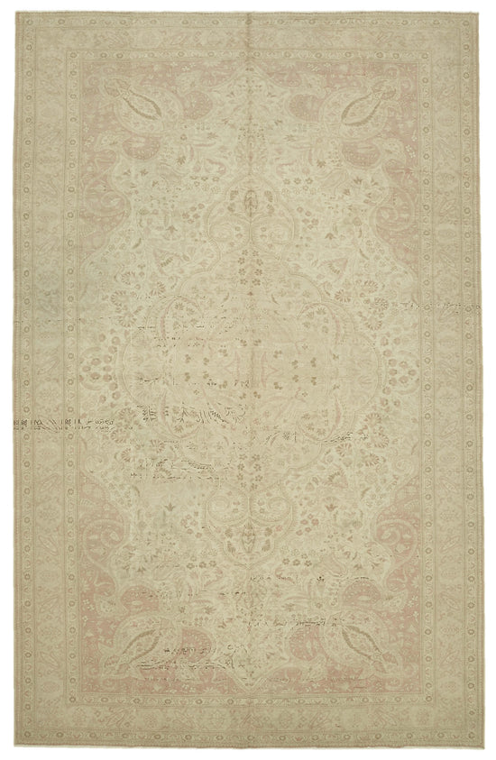 8x13 Beige Vintage Large Area Rug - 46171