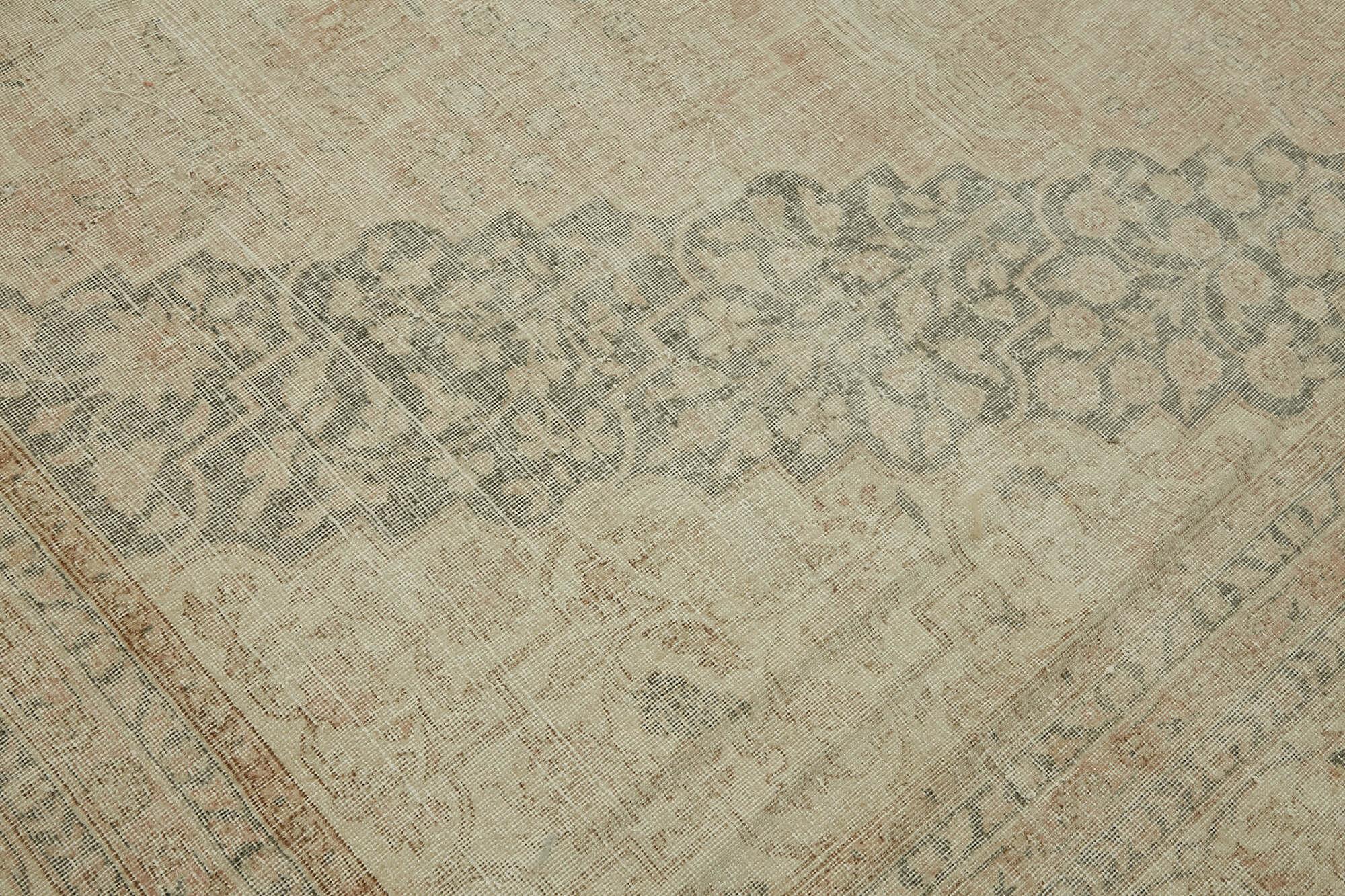 10x13 Beige Vintage Large Area Rug - 46174