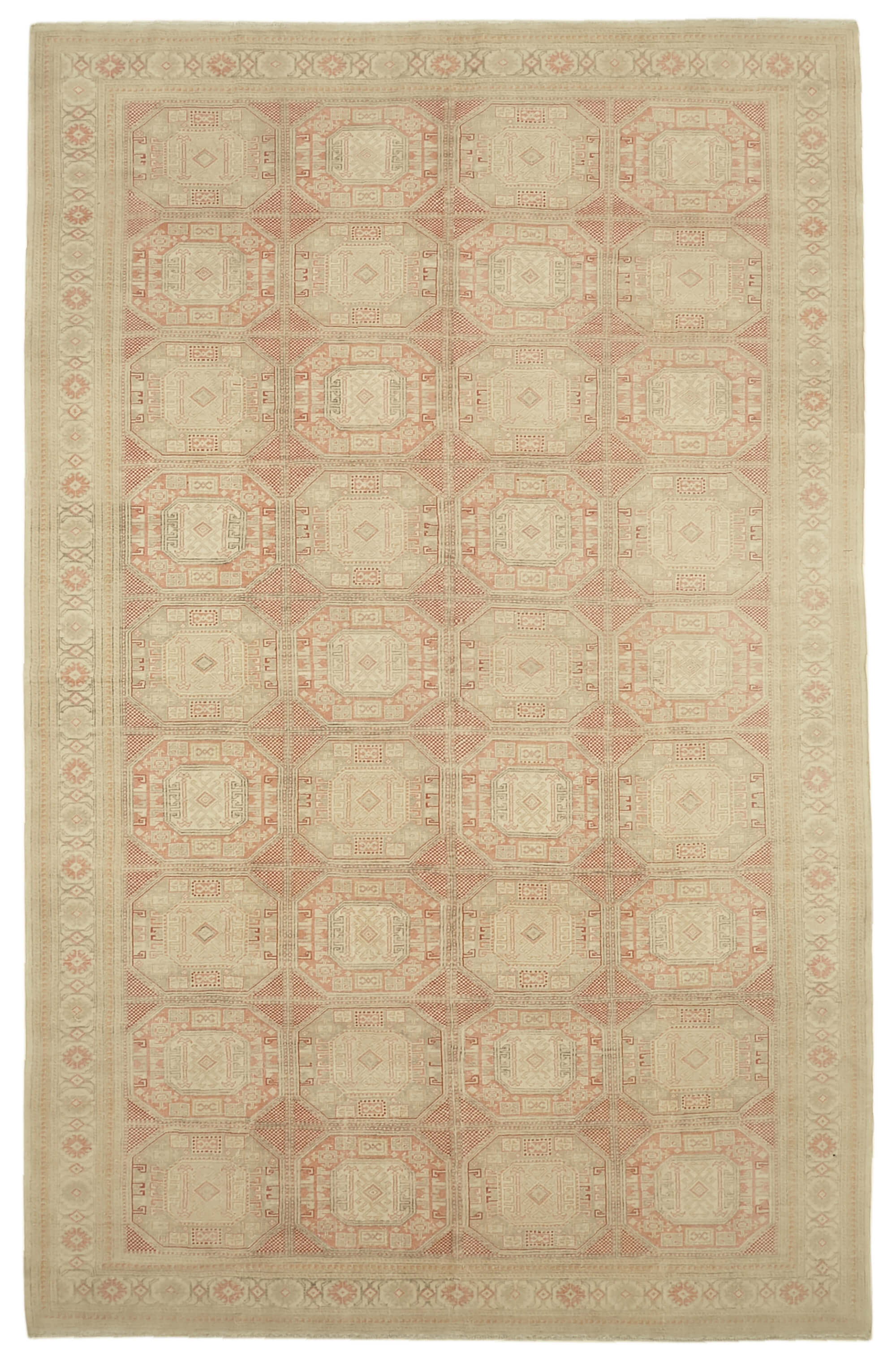 8x12 Beige Vintage Large Area Rug - 46180