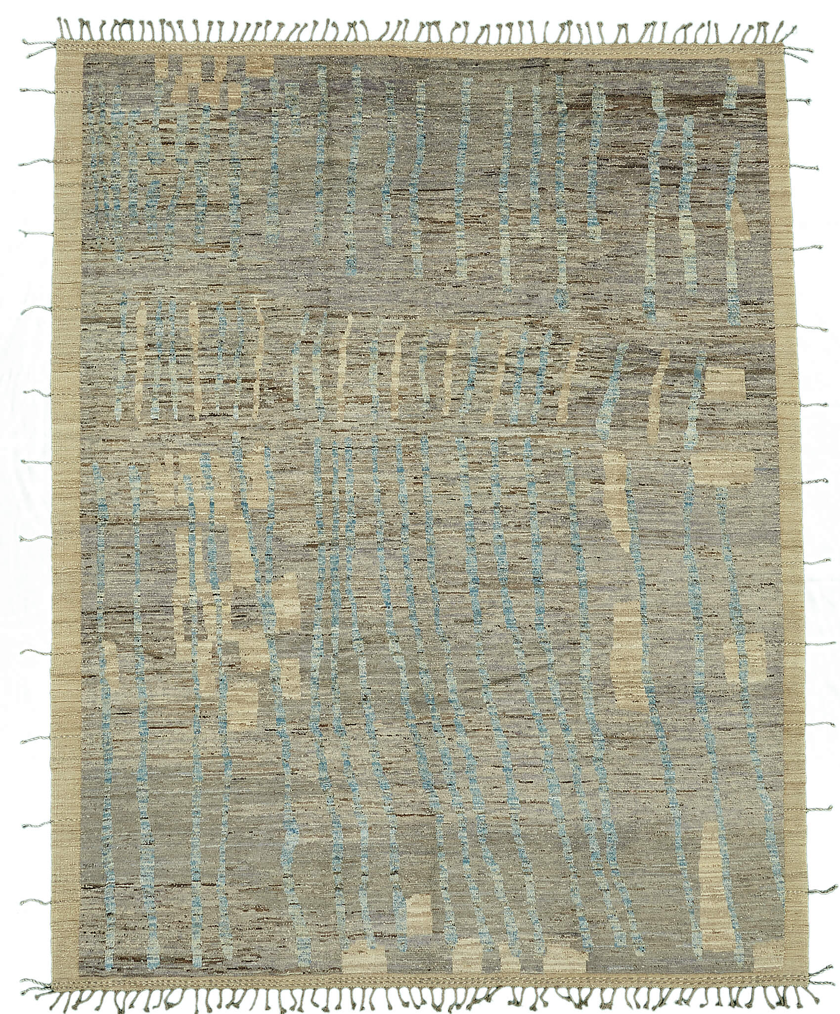 9x12 Blue Modern Tribal Rug - 46200