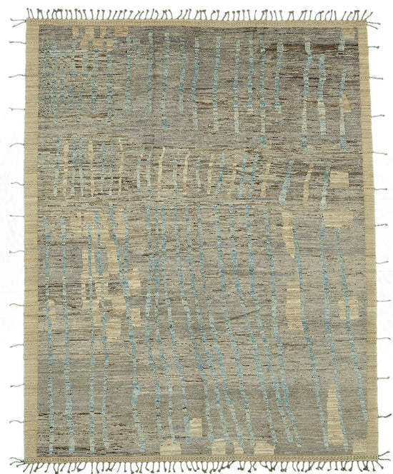 9x12 Blue Modern Tribal Rug - 46200