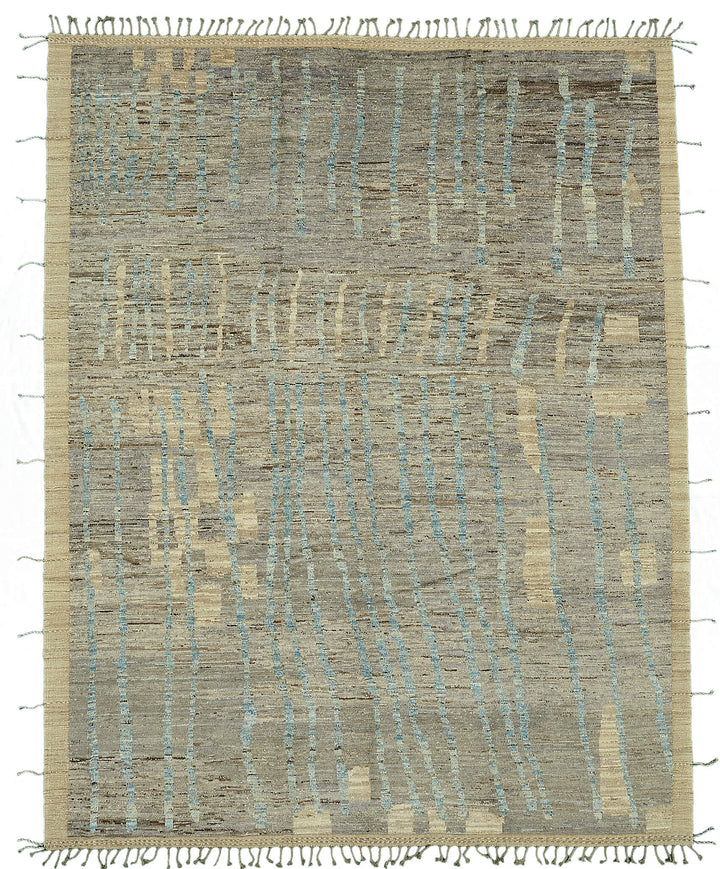 9x12 Blue Modern Tribal Rug - 46200