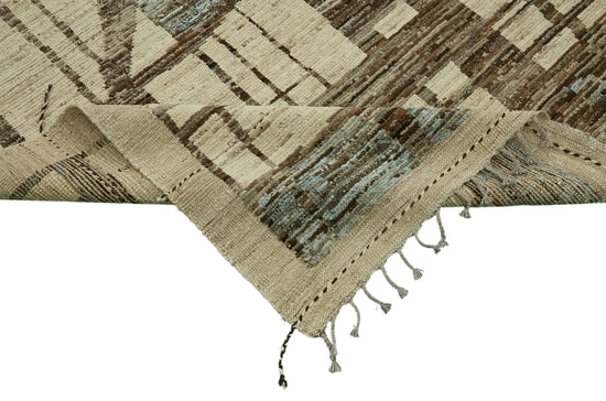 9x12 Beige Modern Tribal Rug - 46203