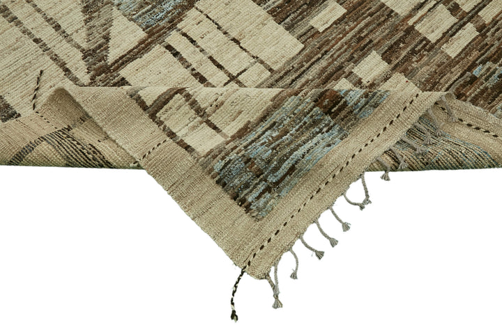9x12 Beige Modern Tribal Rug - 46203