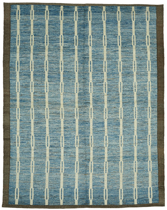 9x12 Blue Modern Tribal Rug - 46204
