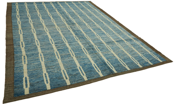9x12 Blue Modern Tribal Rug - 46204