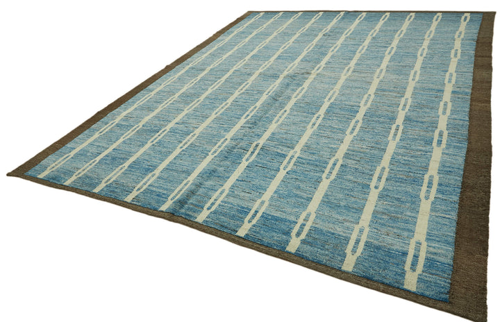 9x12 Blue Modern Tribal Rug - 46204