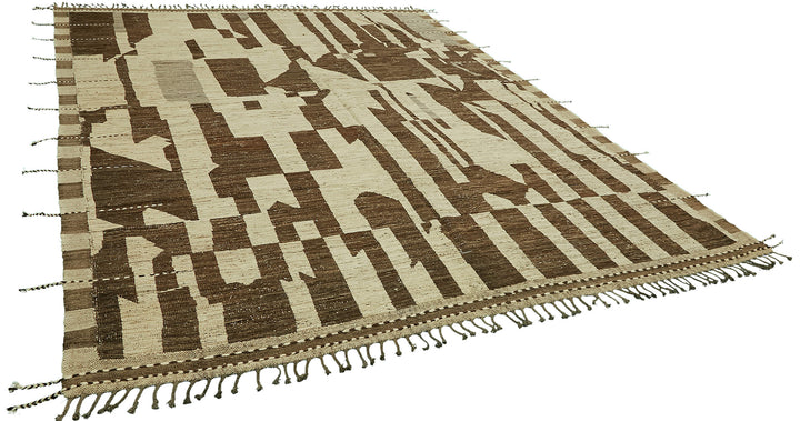 9x12 Brown Modern Tribal Rug - 46212