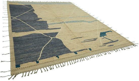 9x12 Beige Modern Tribal Rug - 46213