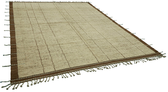 9x12 Beige Modern Tribal Rug - 46215