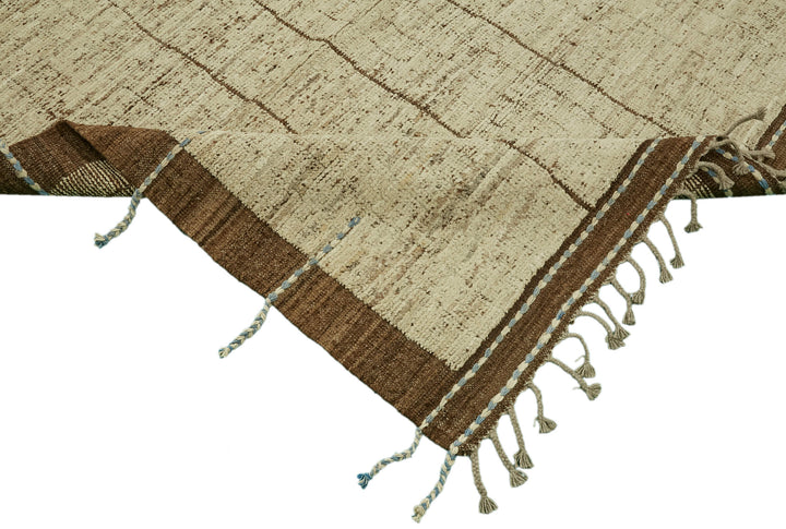9x12 Beige Modern Tribal Rug - 46215