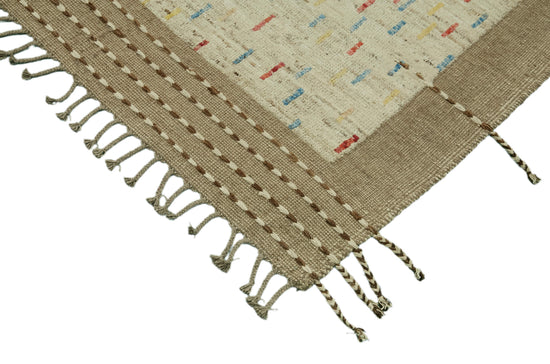 9x12 Beige Modern Tribal Rug - 46218