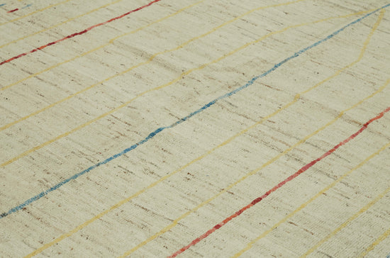 9x12 Beige Modern Tribal Rug - 46218