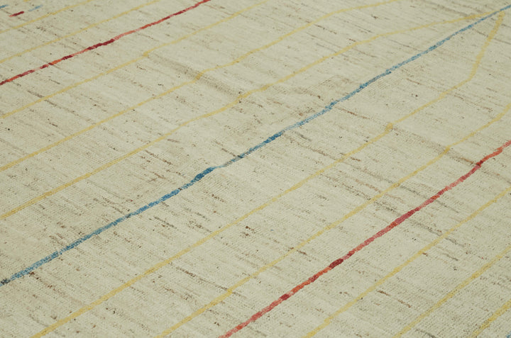 9x12 Beige Modern Tribal Rug - 46218