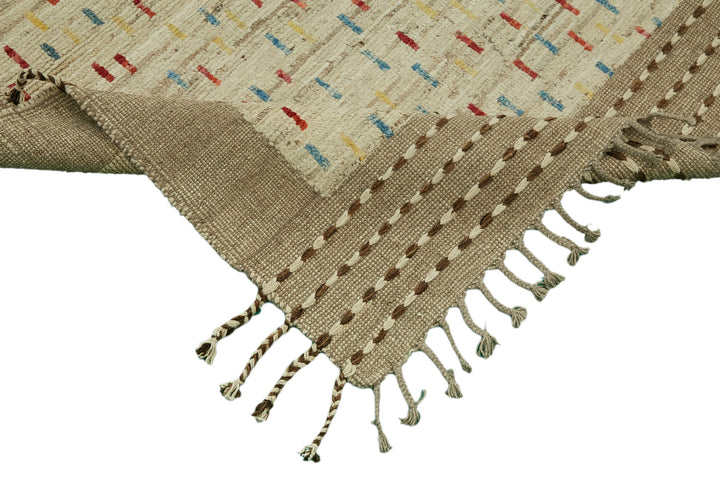 9x12 Beige Modern Tribal Rug - 46218