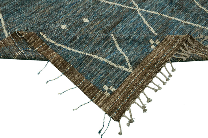 9x13 Blue Modern Tribal Rug - 46221