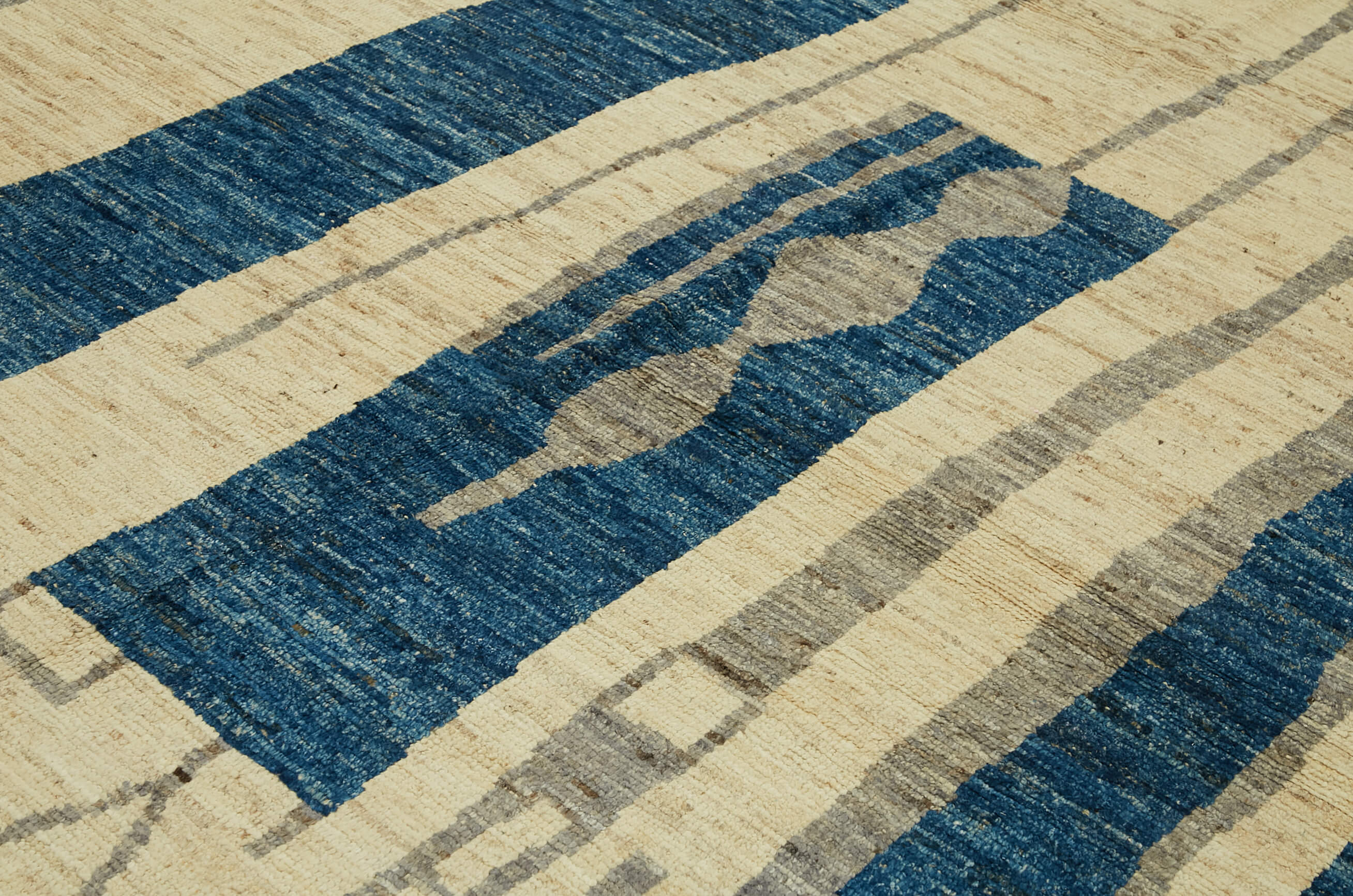 9x12 Beige Modern Tribal Rug - 46223