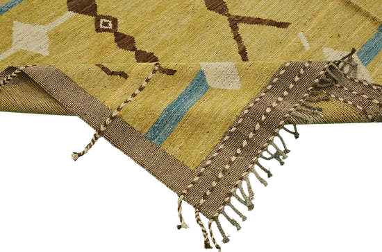 10x12 Green Modern Tribal Rug - 46224