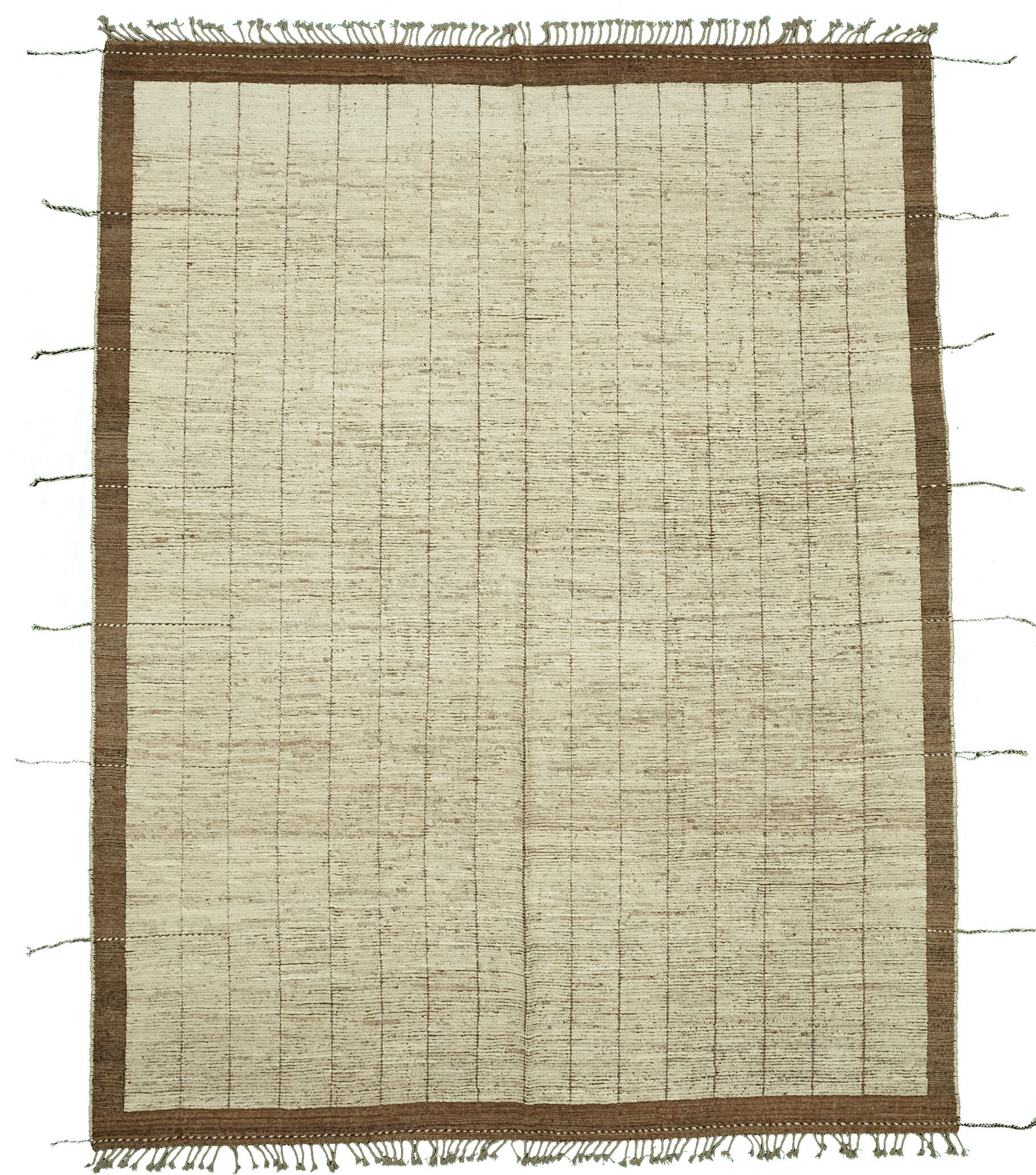 9x12 Beige Modern Tribal Rug - 46225